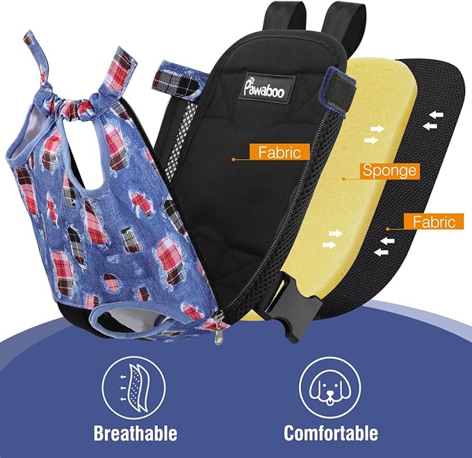 Pawaboo Pet Dog Carrier Backpack, Adjustable Pet Front Cat Dog Carrier Backpack - Image 5