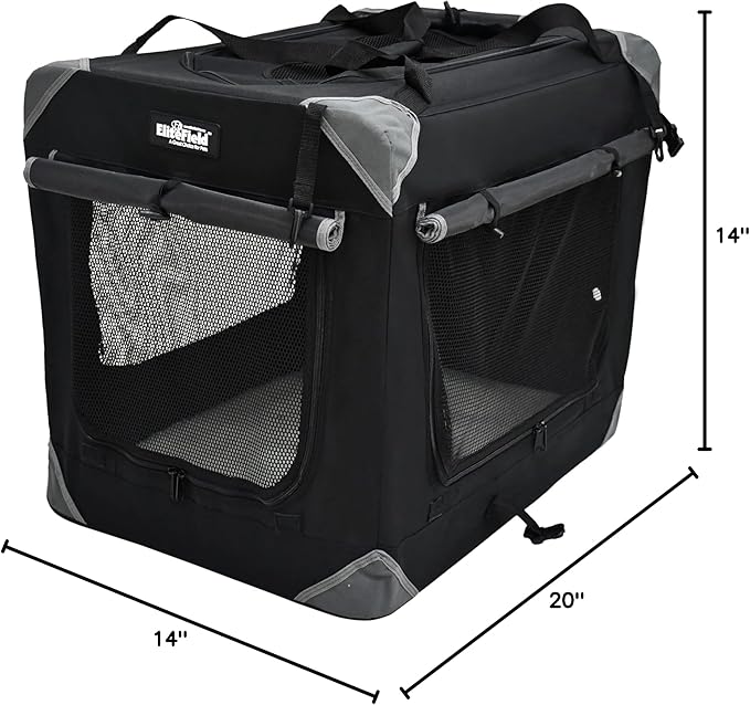 EliteField 4-Door Folding Soft Dog Crate - Image 9