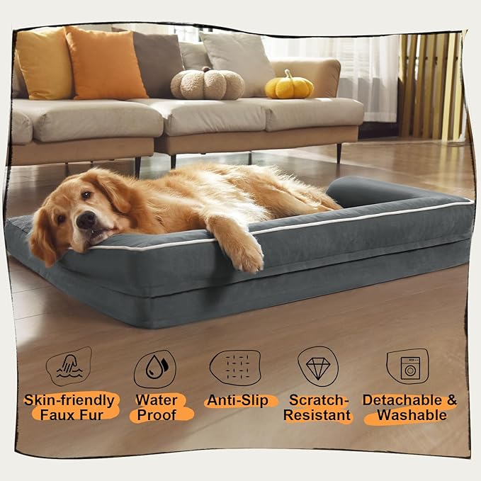Small Dog Bed Orthopedic Washable Cat Bed Memory Foam Small Couch Sofa Indoor - Image 6