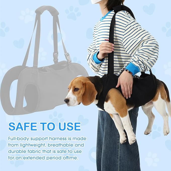 Shinylin Dog Carry Sling Emergency Backpack Pet Legs Support and Rehabilitation - Image 2