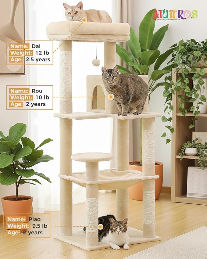 MUTTROS Cat Tree for Large Cats Adult - Image 2