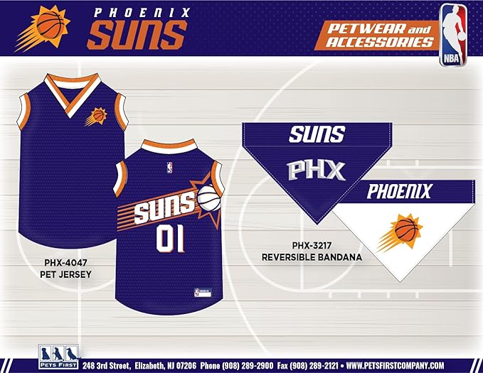Pets First NBA Pheonix Suns Dog Jersey, X-Large - Image 9