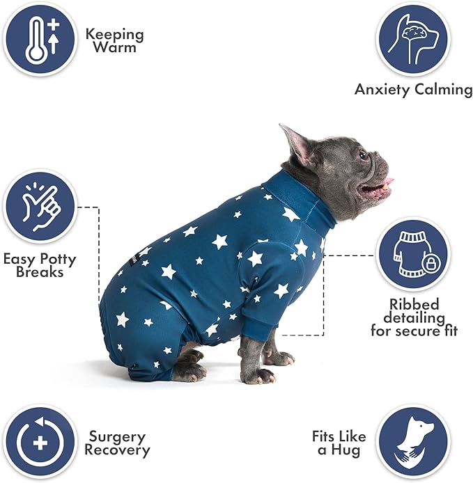 Spark Paws Dog Pajama, Dog Recovery Suit Male, Ultra-Soft and 4-Way Stretch - Image 4