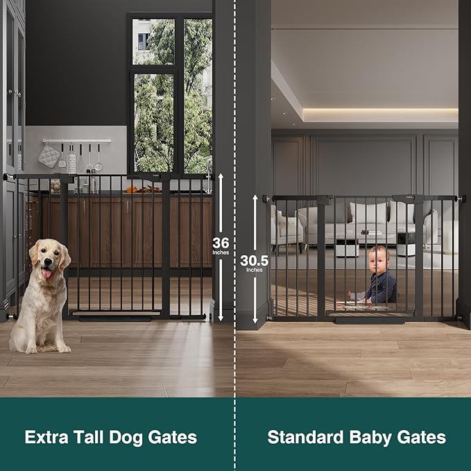 Cumbor 36" Extra Tall 29.7-51.5" Baby Gate - Image 2