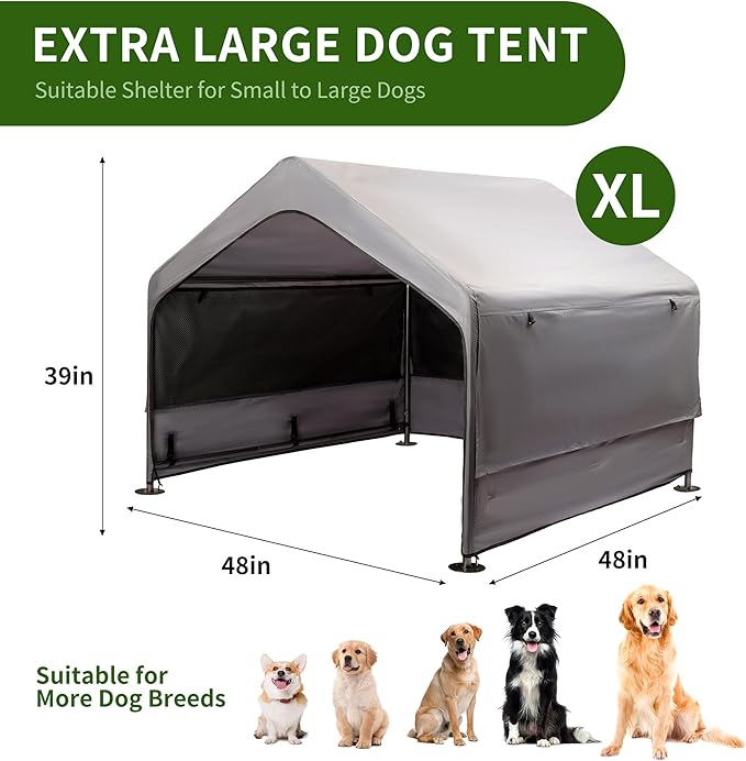 Summertrail Extra Large Dog House Outside, Dog Tent Outdoor, Big Dog Shade - Image 2