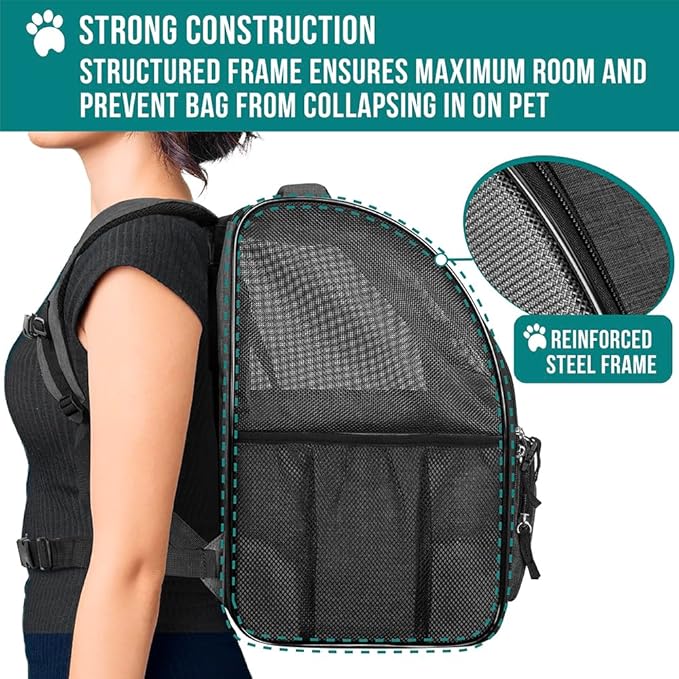 PetAmi Dog Backpack Carrier for Small Medium Dogs Large Cats up to 18 lbs - Image 6