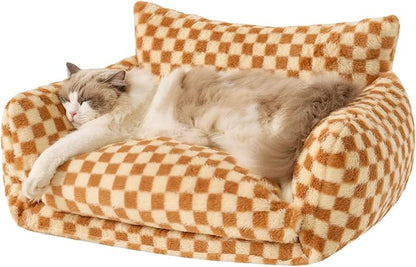 Hollypet Cat Bed Fluffy Plush Multifunctional Double-Layer Machine Washable by Hollypet