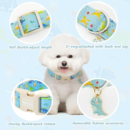 Dinosaur Dog Collar for Extra Small Dogs, Cute Puppy Collars - Image 3