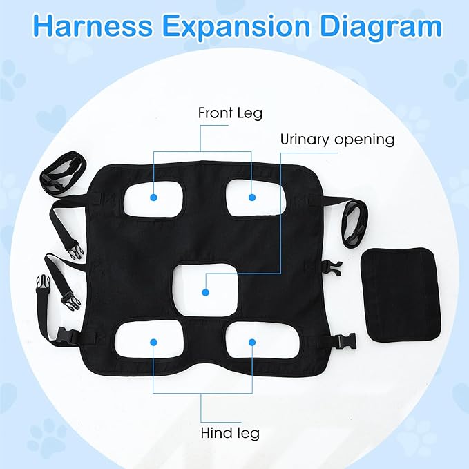 Shinylin Dog Carry Sling Emergency Backpack Pet Legs Support and Rehabilitation - Image 7