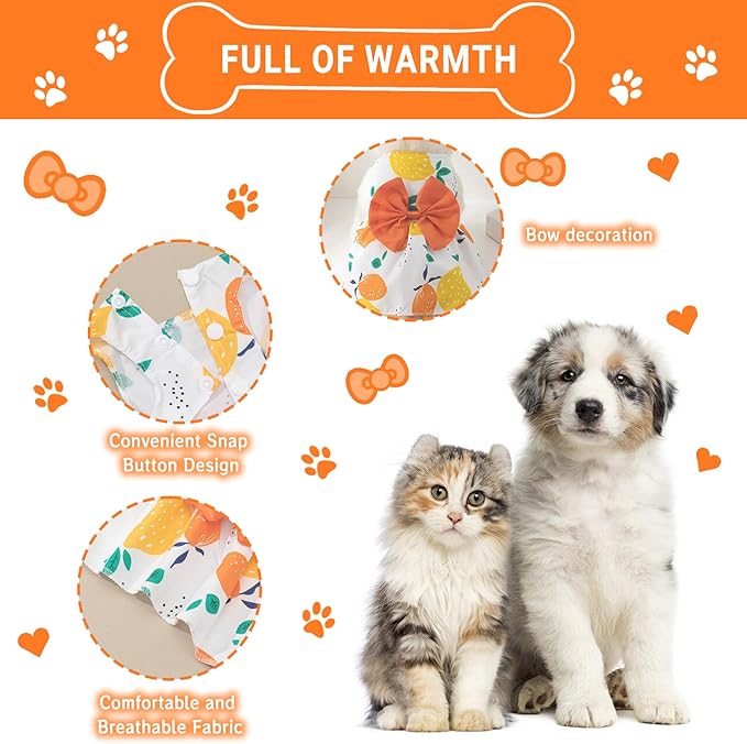 TAPBULL Dog Dresses, Fashionable Pet Dog Clothes, Cute Cat Birthday Dress Outfit - Image 3