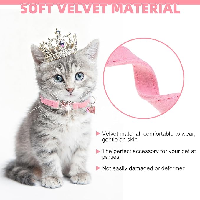 EXPAWLORER Soft Velvet Safe Cat Collars - Image 3