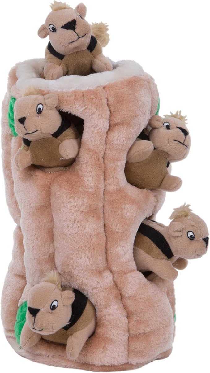 Outward Hound Hide-A-Squirrel Dog Toy – Interactive 2‑in‑1 Plush Puzzle by OutwardHound
