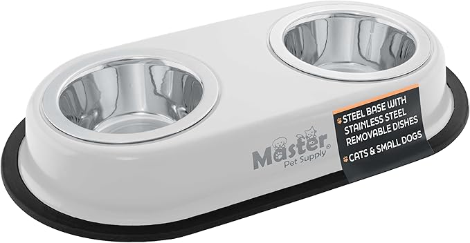 Master Pet Supply Double Dog Bowls Set by MasterPetSupply
