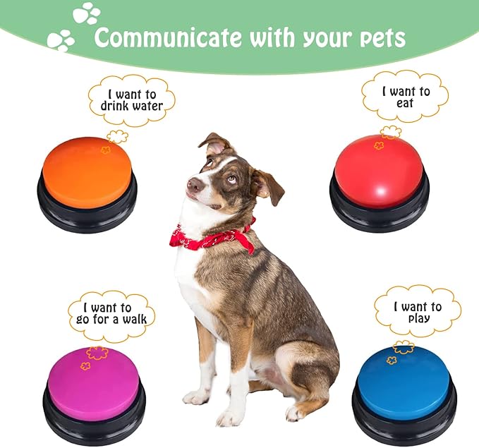 FINEST+ Voice Recording Button for Communication Pet Training Buzzer, 30 Second - Image 2