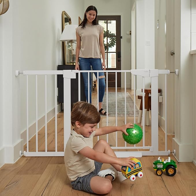 Cumbor 2 Pack 30-46" Baby Gate for Stairs, Mom's Choice Awards Winner-Auto - Image 8