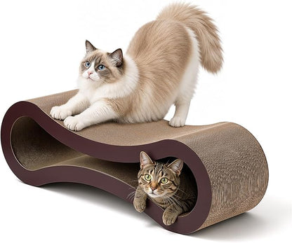 Extra Large Cat Scratcher Cardboard Bed, 100% Recyclable & Reversible Durable - Image 7