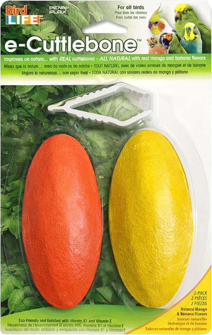 Penn-Plax Bird-Life E-Cuttlebone Flavored, 1 Pack by Penn-Plax