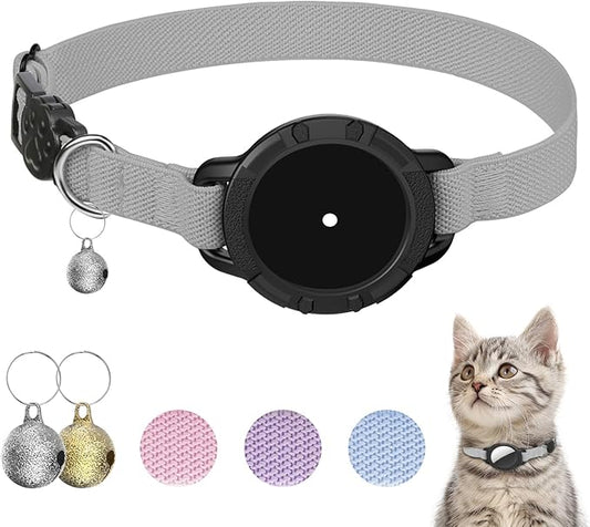 AirTag Cat Collars, Stretchy Collar by Sucegi