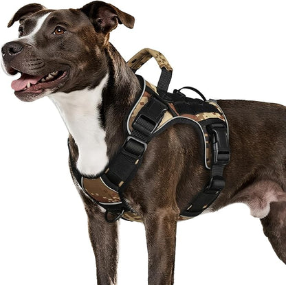 WINGOIN Tactical Dog Harness for Medium Dogs, Heavy Duty No Pull Dog Harness by WINGOIN