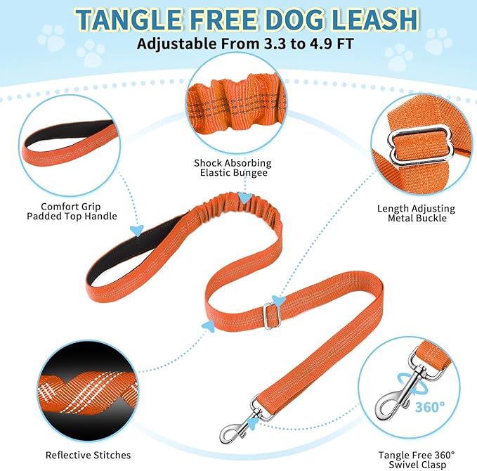 Lukovee No Pull Dog Harness and Leash Set, Soft Padded Small Dog Harness - Image 3
