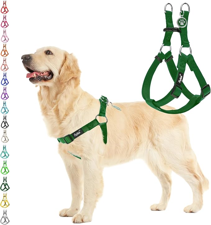 PUPTECK No Pull Dog Harness Soft Adjustable Basic Nylon Step in Puppy Vest by PUPTECK