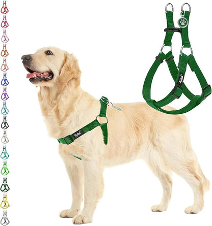 PUPTECK No Pull Dog Harness Soft Adjustable Basic Nylon Step in Puppy Vest by PUPTECK