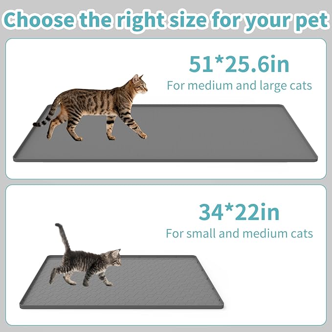 Cat Litter Mat, Silicone Cat Litter Box Mat - Image 5
