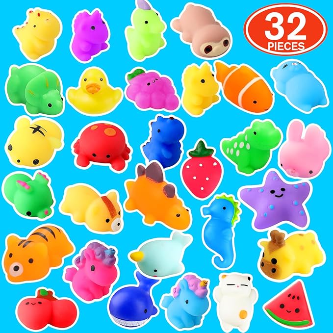 nobasco Squishies, 32 Pack Mochi Squishy Toys - Image 7
