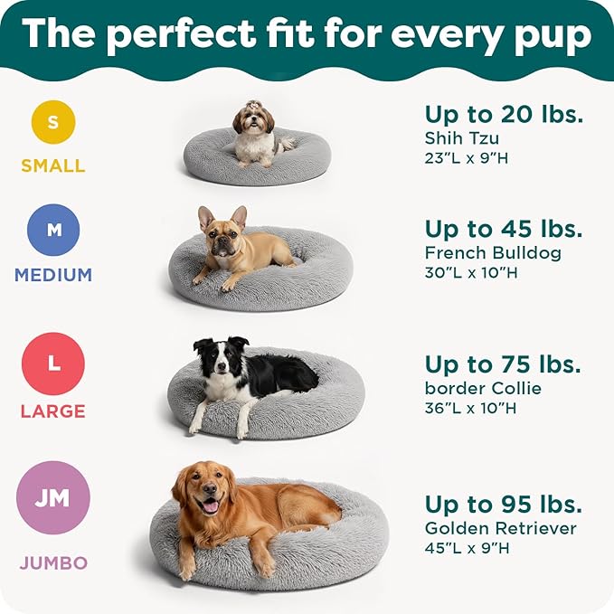 Furhaven 45" Round Calming Donut Dog Bed - Image 6