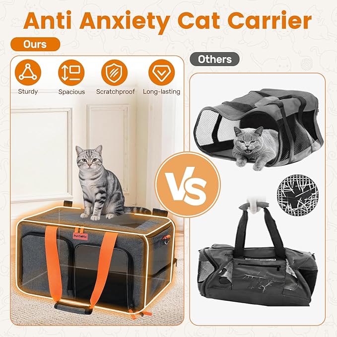 Cat Carrier Soft Sided Airline Approved - Image 3