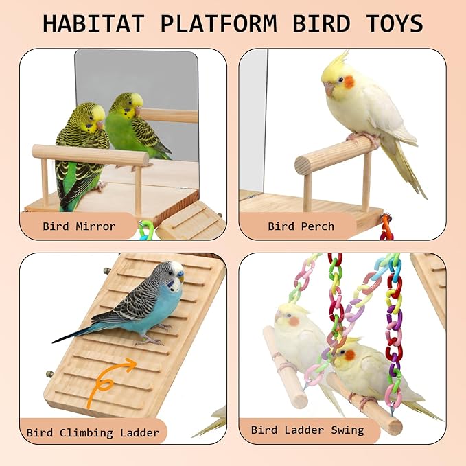 Bird Perches Platform Swing - Image 5