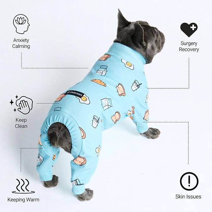 Spark Paws Dog Pajama, Dog Recovery Suit Male, Ultra-Soft and 4-Way Stretch - Image 3