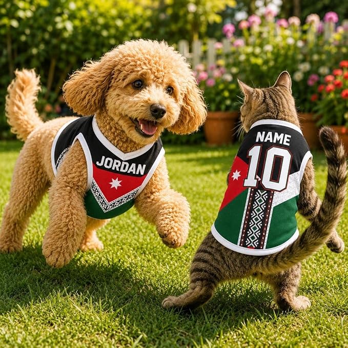 V-DECORPARKS Personalized Pet Soccer Jersey Custom Name Number Dog Cat Football - Image 5