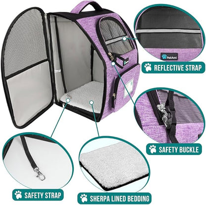 PetAmi Dog Backpack Carrier for Small Medium Dogs Large Cats up to 18 lbs - Image 4