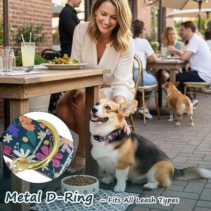 Dog Collar for Extra Small Dogs, Spring Dark Green Dog Collars - Image 5