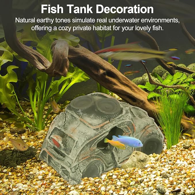 Virekm Fish Tank Decor, Aquarium Decorations - Image 6