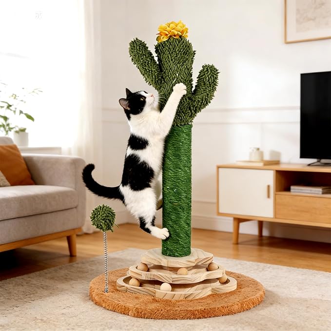 Cactus Cat Scratching Post Cat Tree, Cute Cat Scratching Post - Image 6