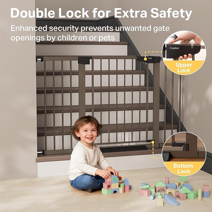 Cumbor 29.7–51.5" Extra Wide Baby Gate - Image 4