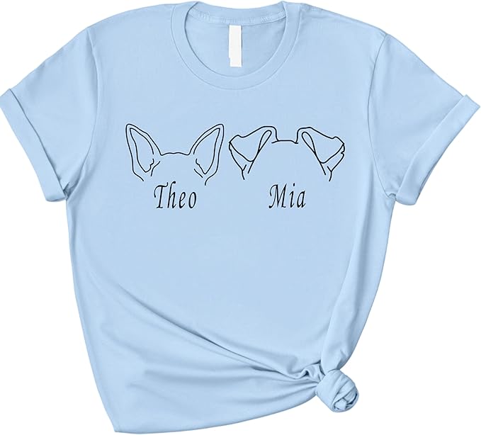 Custom Dog Mom Shirt Personalized Dog Ears Sweatshirt - Image 8