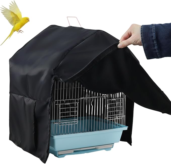Bird Cage Cover Blackout for Good Night, 11.6 x 8.6 x 15.7 in Dustproof by Marsrut