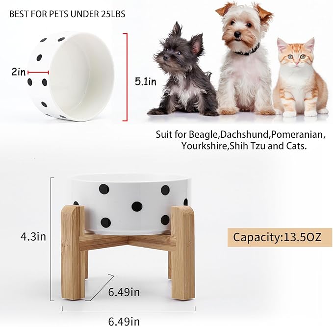 Petygooing Elevated/Raised Ceramic Dog Bowl - Image 3