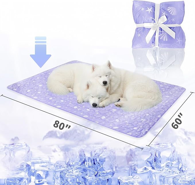 NWK Dog Cooling Blanket, Q-Max>0.345, Ice Silk Cool to Touch Material, - Image 5