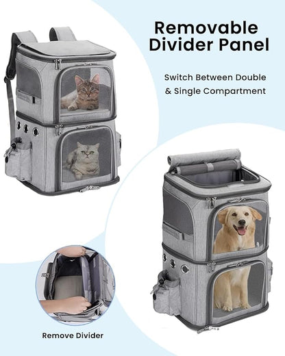 HOVONO Double-Compartment Pet Carrier Backpack - Image 2