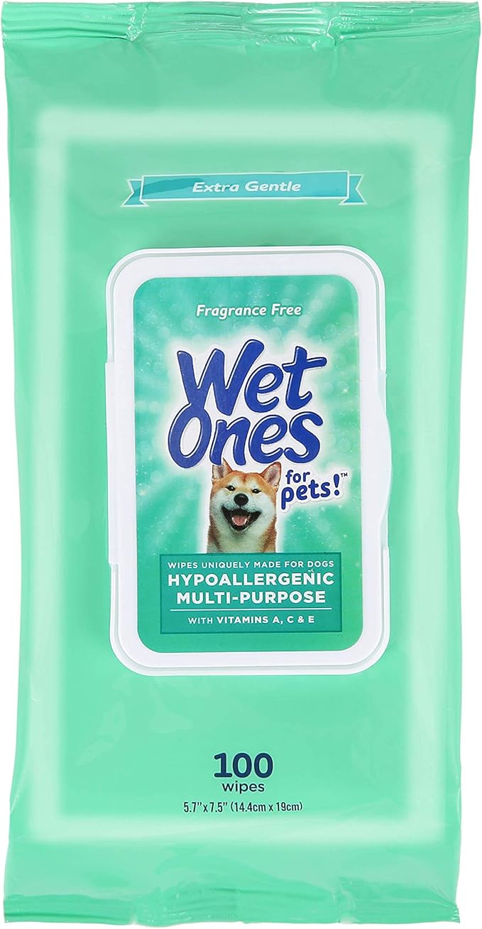Wet Ones for Pets Hypoallergenic Multipurpose Dog Wipes by WetOnes