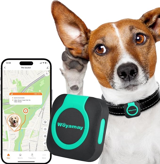 Woyamay GPS Tracker for Dogs and Cats, Mini Cat & Dog GPS Tracker by Woyamay