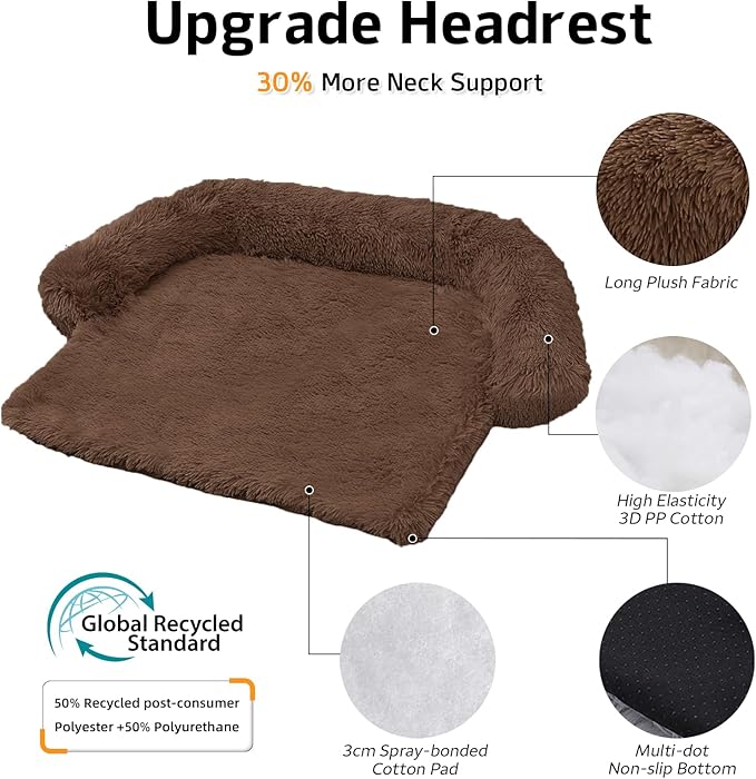 GGIB Calming Dog Bed Fluffy Plush Dog Mat - Image 2