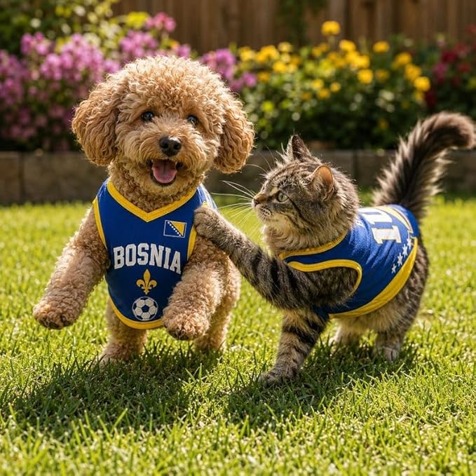 V-DECORPARKS Personalized Pet Soccer Jersey Custom Name Number Dog Cat Football - Image 5