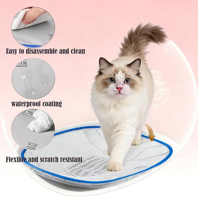 Portable Pet Pivot Litter Box Replacement pad，Open-Top Automatic Litter Box - Image 5