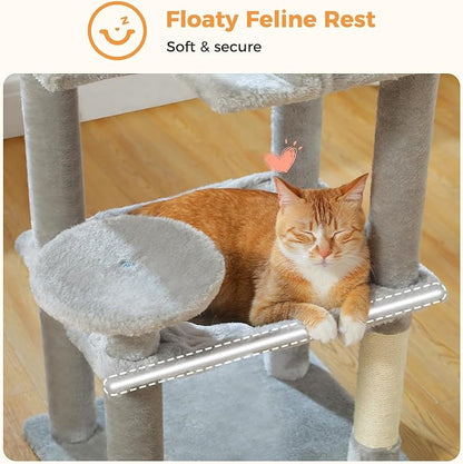 MUTTROS Cat Tree for Indoor Cats, 44.5" Multi-Level Cat Tower - Image 4