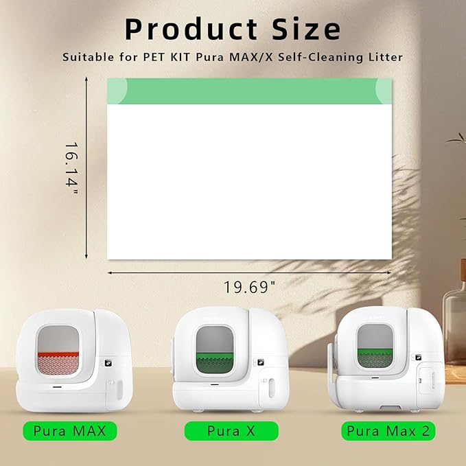 120 Count Pre-Seperated Automatic Cat Litter Bags Compatible - Image 2